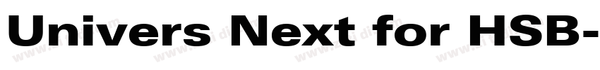 Univers Next for HSB字体转换